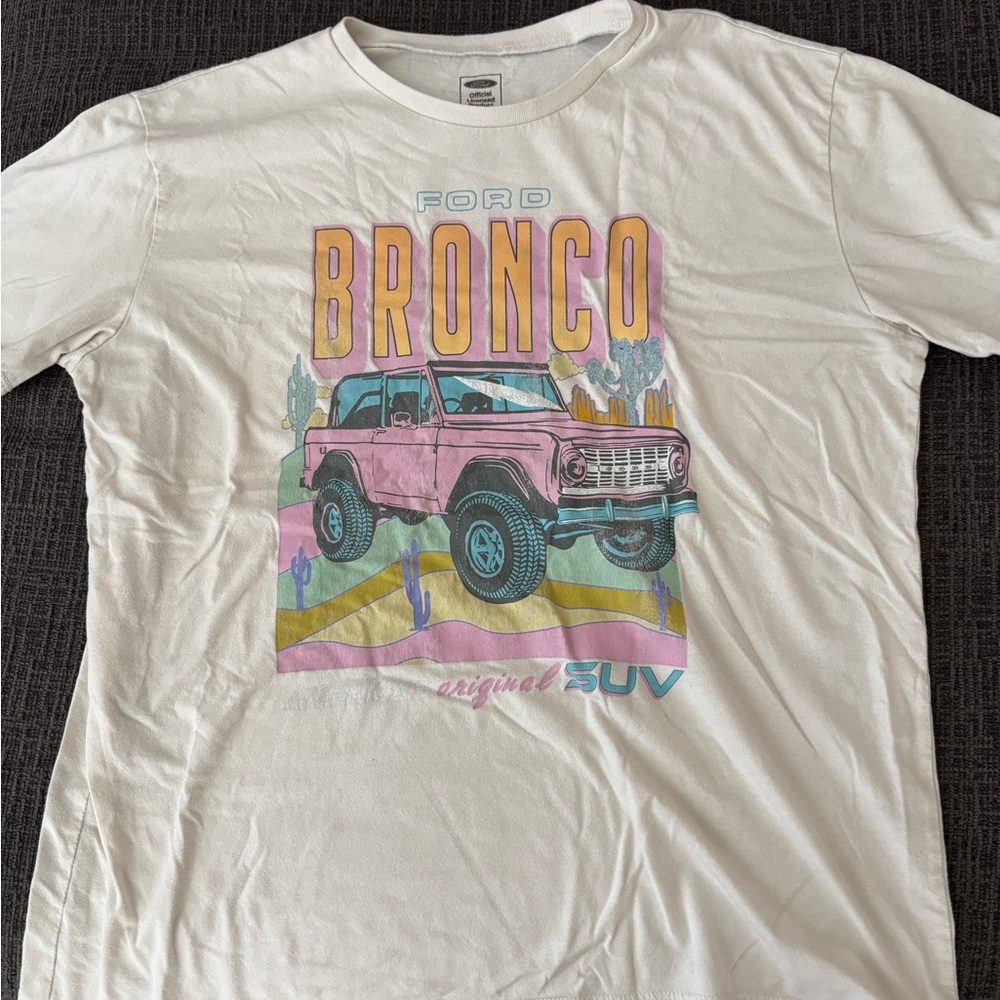 Ford Bronco Graphic T-Shirt - White